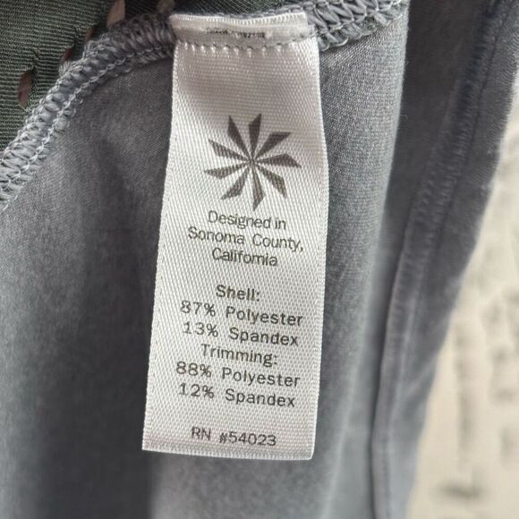 Athleta Eyelet Unsinkable Yoga Tank Top Graphite Gray Size Small - Picture 12 of 13